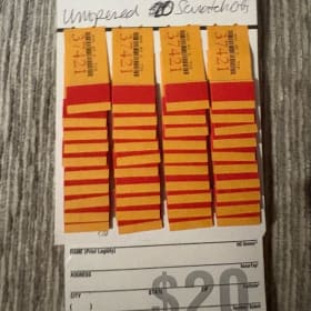 Unopened $20 Scratch Offs item