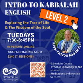 INTRO KABBALAH - ENGLISH - LEVEL 2  (7 Sessions)) item