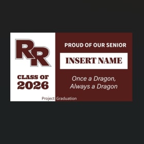Personalized Senior Yard Sign item
