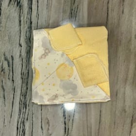 Newborn Quilt, Receving Blanket, and Towel Set item