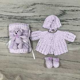 Heirloom Crochet Newborn Baby Set item