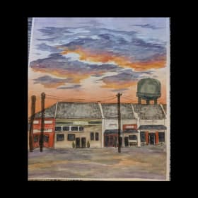9(HS)- Nash Street Sunset by Lucinda Smylie item
