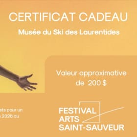 Gift Certificate #1 - Festival des Arts de Saint-Sauveur item