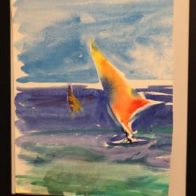 Sail Boat on water item