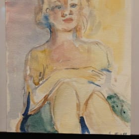 Water color painting of a young woman item