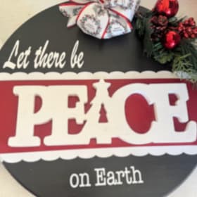 Peace on Earth Hanger donated by Cynthia Lawson item