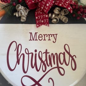 Merry Christmas Hanger donated by Cynthia Lawson item