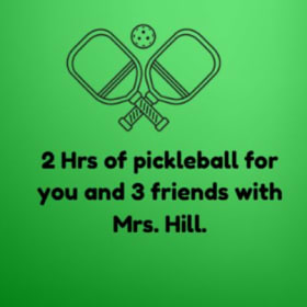 2 Hours of Pickleball for you and 3 friends item