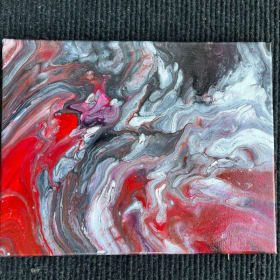 Item #23 Painting "Volcanic" Acrylic on Canvas item