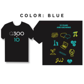 Q300 x10 T-Shirt Blue (Youth L) item