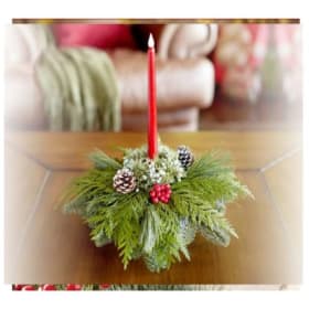 Direct Shipped - C5M -  Gift Centerpiece with LED Candle item