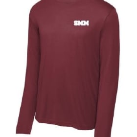 ADULT long sleeve mositure wicking shirt Maroon item