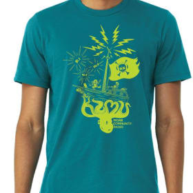 KZMU Blue Pirate Radio T-Shirt item