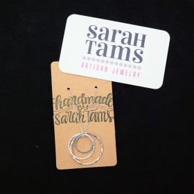 Necklace with 3 silver circles item