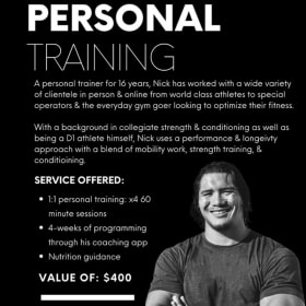 #41 4-Week Training Regimen with Nick Knowles item