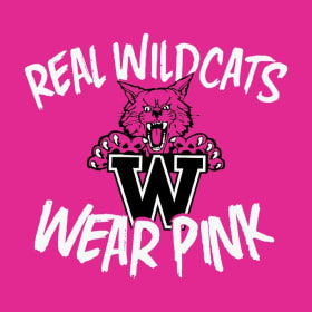 Youth XL "Real Wildcats Wear Pink" Breast Cancer Awareness item