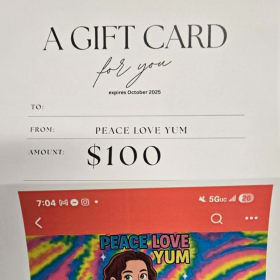 Peace Love Yum Gift Certificate item