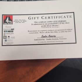 Theatre Tickets item