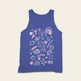 S - ADULT TANK - ILLUSTRATION BLUE item