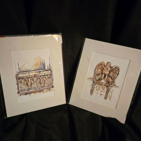#27 Two 8" x 10" Matted McKinney Architectural Prints item