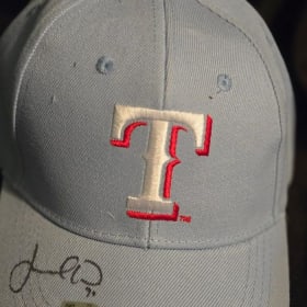 Autographed MLB Texas Rangers Baseball Cap - Jacob Webb item