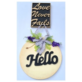 Love -  Faith - Thank God -  6 x Handmade Wall Decorations item