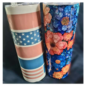 2x20 Oz Tumblers with Lids and Straws "God's Children Pack" item