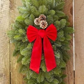 Noble Fir Door Swag item