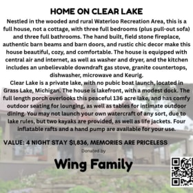4 NIGHT RENTAL ON CLEAR LAKE item
