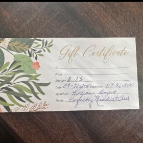 $25 Gift Certificate donated by Perfectly Mismatched item