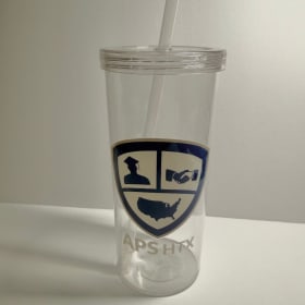 Clear Tumbler with Official APS Logo item