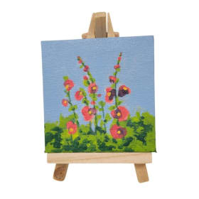 "Hollyhocks" by Linda O'Hearn item