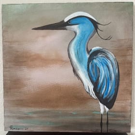 Blue Heron by New Moon Oracle Art item