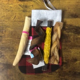 Christmas Stocking with Edible Chews - No Personalization item