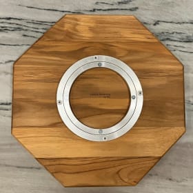 Handcrafted Teak Lazy Susan – 16” of Rustic Elegance item