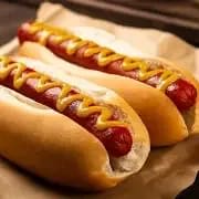 TWO hotdogs item