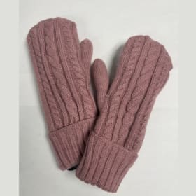 Pink Knitted Gloves item