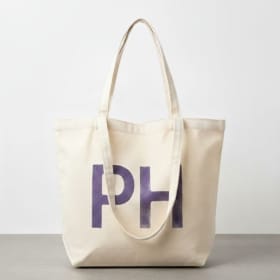 Purple Hills Centre Natural Canvas Tote item