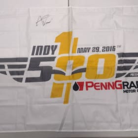 Signed IndyCar Racing Flag item