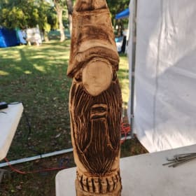 Custom Knome Chainsaw Carving item