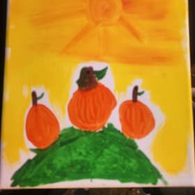 Pumpkins on a Hill by Rosetta Spark item