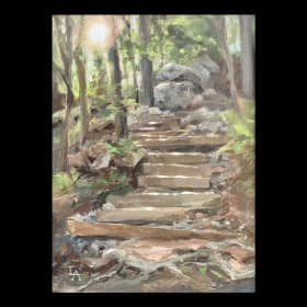58- Teahouse Trail, Morning Light by Emily Anderson item