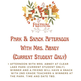 Park & Snack Afternoon With Mrs. Abney (Current Student Only item