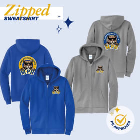 Zip Hoodie Sweatshirt - Royal Blue or Grey item