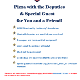 Pizza with Deputies item