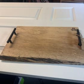 Live Edge Serving Tray donated by Triple M Farms item