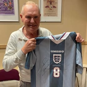 Paul Gascoigne Euro 1996 Signed England Shirt item