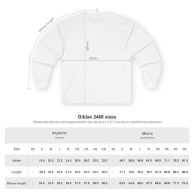 2XL - 5XL Materials Charge (Long Sleeve Tee) item