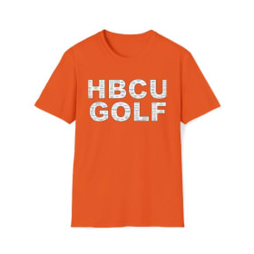HBCU GOLF Orange T-shirt item