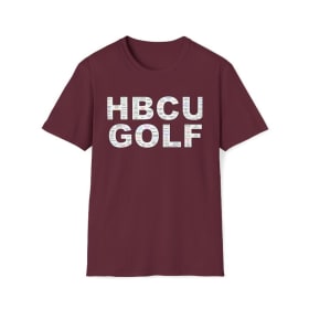 HBCU GOLF Maroon T-shirt item